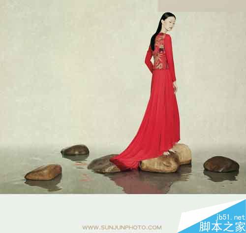 Photoshop调出室内人像中国风唯美后期效果,PS教程,思缘教程网