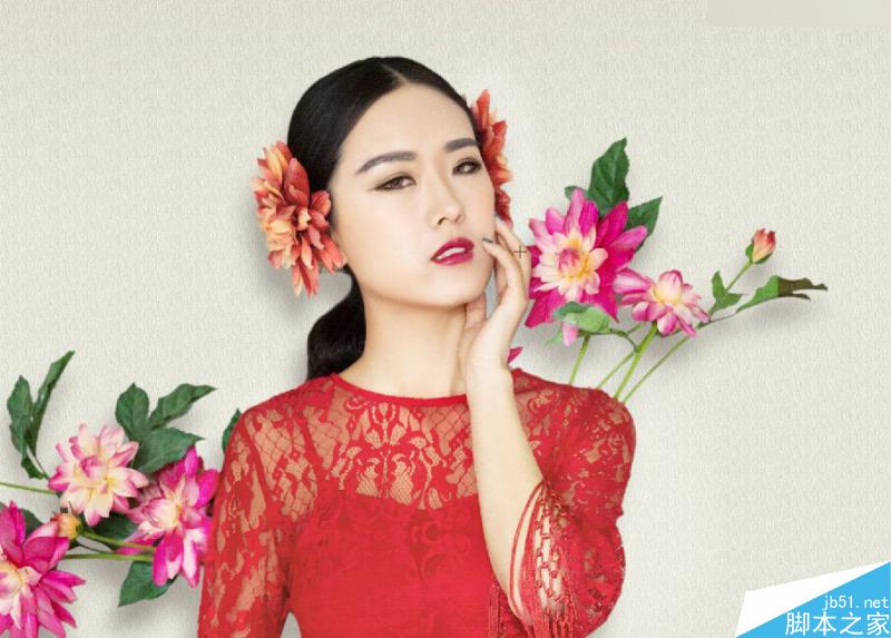 Photoshop调出室内人像中国风唯美后期效果,PS教程,思缘教程网