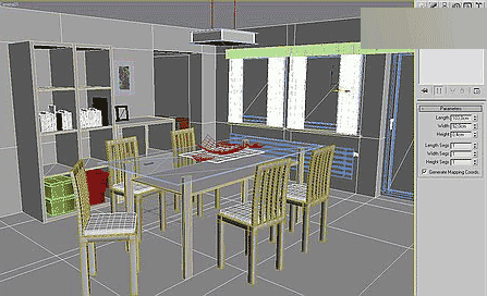 3dsmax制作室内餐厅效果图3dmax实例3dmax教程媒体动画