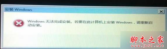 安装win7系统提示“无法更新启动配置”的原因及解决方法 安装win7系统提示“无法更新启动配置”的原因及解决方法