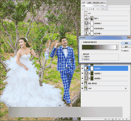 Photoshop调出灰蒙蒙外景婚片清新色调,PS教程,思缘教程网