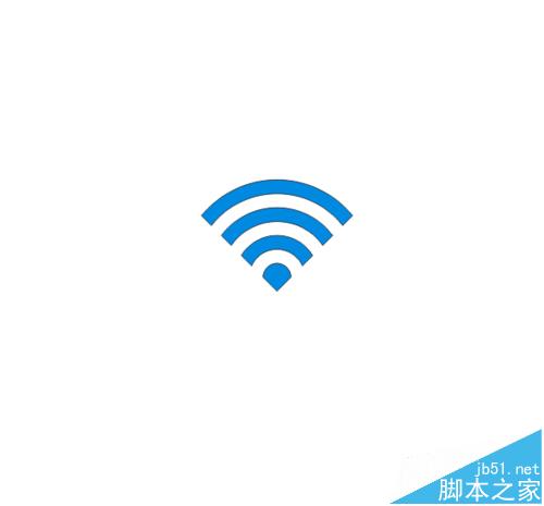CorelDRAW怎么制作蓝色的wifi信号图标?
