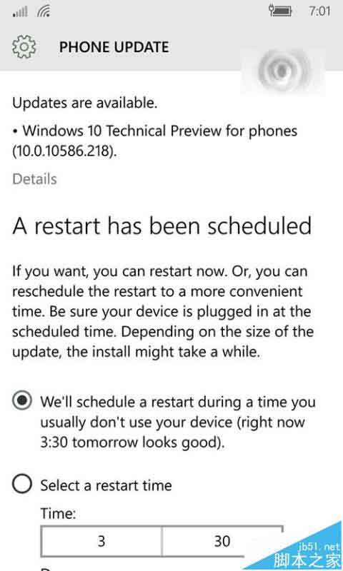 Win10移动版10586.218升级截图曝光，预计将很快推送