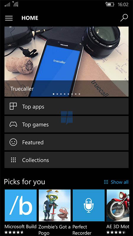 Win10移动版商店新UI曝光：将至一周年更新预览版