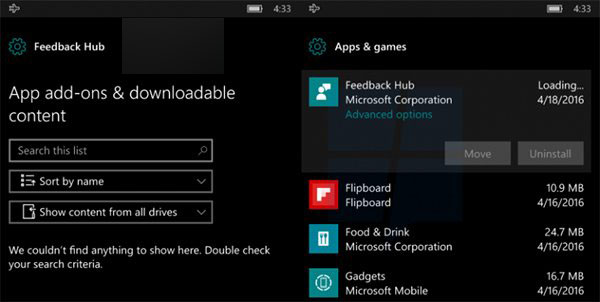 Win10移动版一周年更新新功能:应用组件高级下载