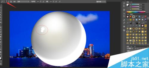 PS制作水晶球之夜的电脑桌面 