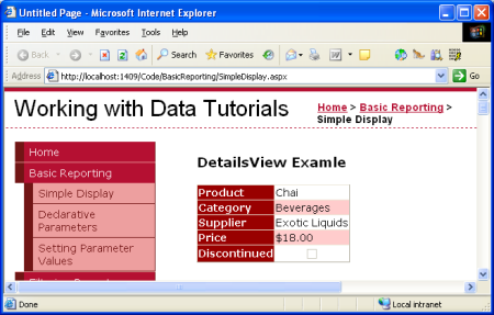 在ASP.NET 2.0中操作数据之四：使用ObjectDataSource展现数据