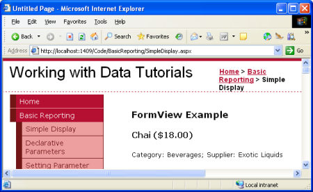 在ASP.NET 2.0中操作数据之四：使用ObjectDataSource展现数据