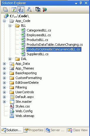 在ASP.NET 2.0中操作数据之二十一：实现开放式并发