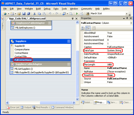 在ASP.NET 2.0中操作数据之六十九：处理Computed Columns列