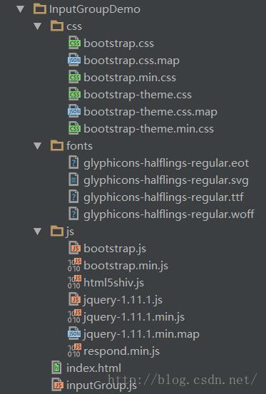基于Bootstrap使用jQuery实现输入框组input-gr