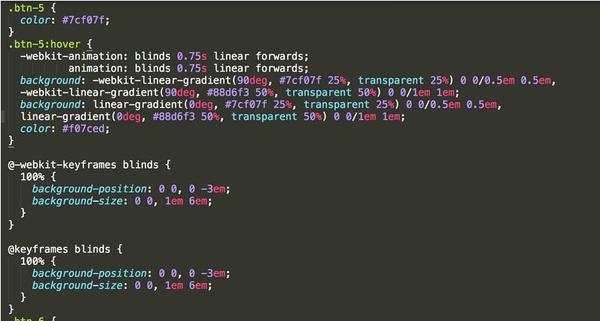 A simple example of using HTML5 to design different animations for button backgrounds (pictures and text)