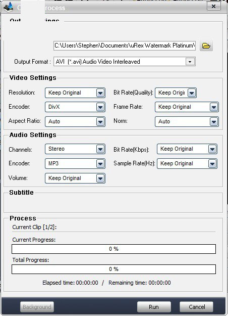 视频水印添加软件(uRex Videomark Platinum) 