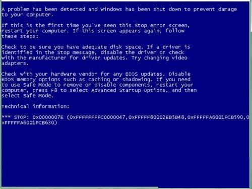 Win7系统出现蓝屏故障提示错误代码0x00000