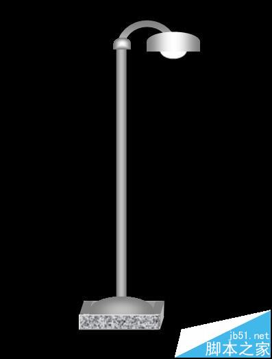 word怎么画路灯? word绘制在黑夜里闪闪发亮