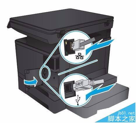 HP LaserJet M435nw打印机怎么安装纸盘?