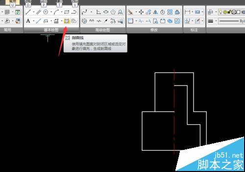 caxa剖面符号怎么画? caxa剖切线的画法_图形
