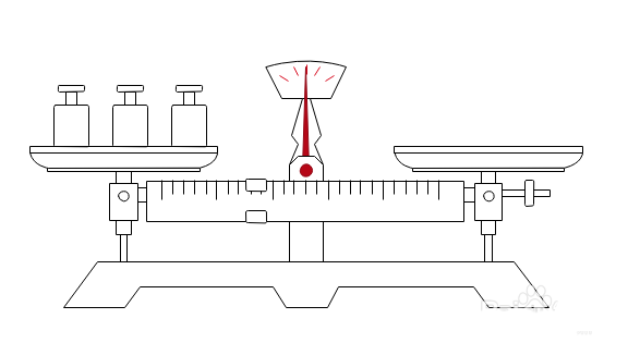 edrawmax怎么画天平称量示意图