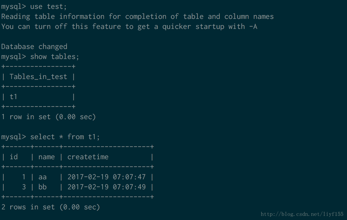 MySQL5.7 마스터-슬레이브 구성의 예제 코드에 대한 자세한 설명