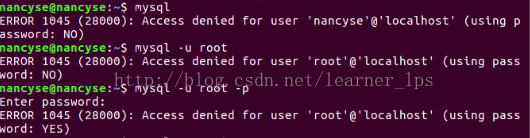 解决ubuntu16.04安装mysql5.7.17登录时出现ERROR 1045 (28000)的问题（图）