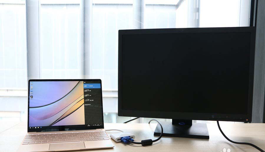 华为MateBook怎么连接外接显示器\/投影仪?_笔