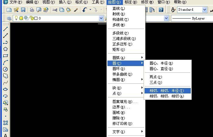 CAD画圆和钩子圆环?cad图形画法图片