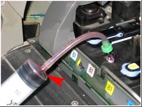 HP5000系列打印机连供墨盒如何排空气?_打印机及其它外设_硬件教程_脚本之家