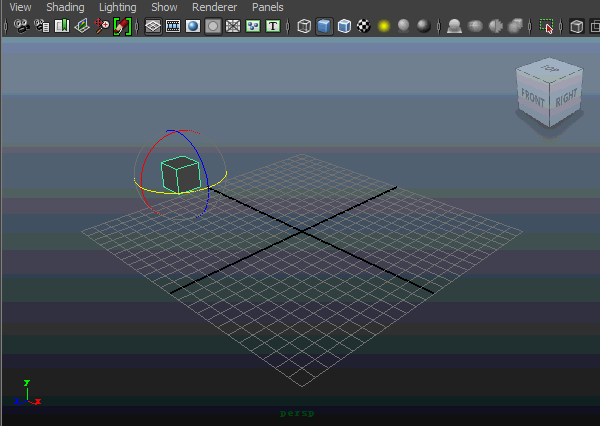 maya2014怎么制作一个正方体移动的动画