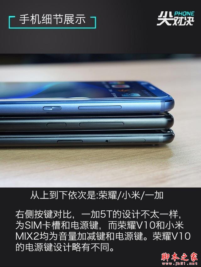一加5T\/小米MIX2\/荣耀V10哪个好?荣耀V10\/一