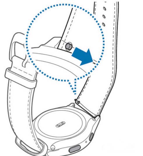 三星智能手表Gear怎么更换表带?
