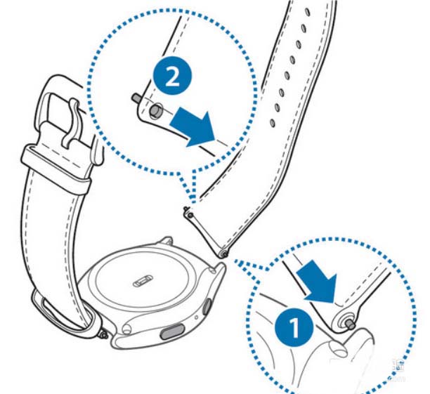 三星智能手表Gear怎么更换表带?