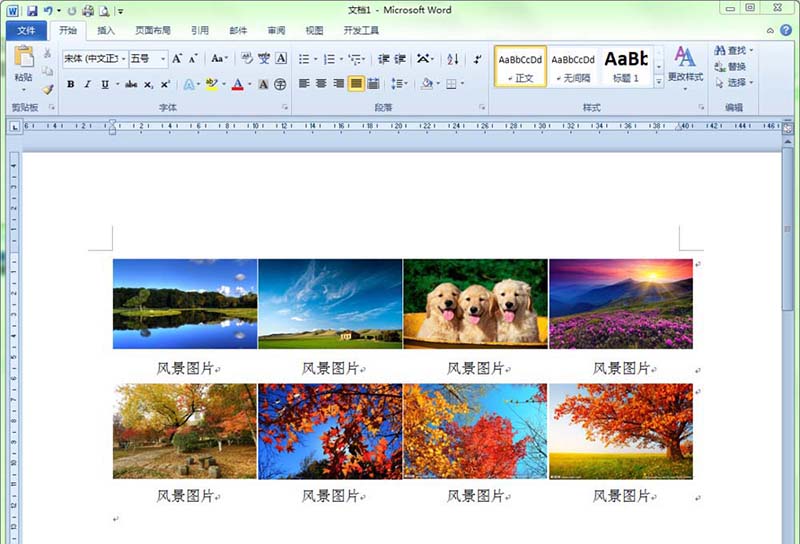 word怎么快速排版多张图片和文字?