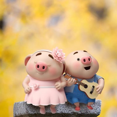2019猪猪可爱卡通头像 呆萌又可爱的猪小屁来了