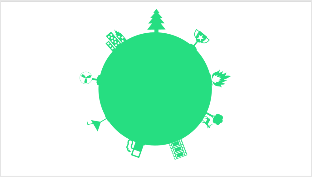 PPT怎么用iSlide插件制作多个图形环绕成圆的