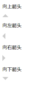 HTML中利用div+CSS实现简单的箭头图标的代码