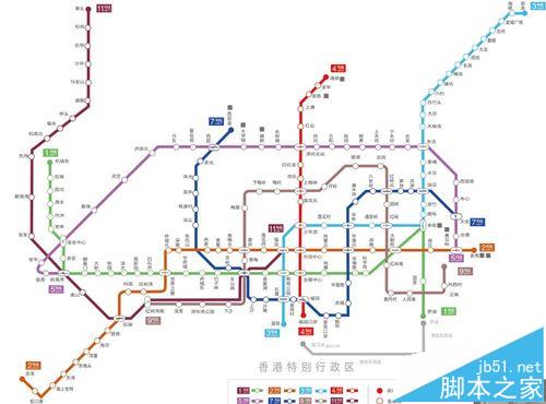 CorelDRAW X4怎么绘制深圳地铁线路图?_Co