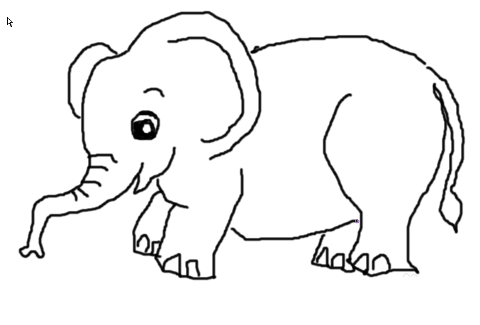 fireworks怎么画大象? fw刷子工具画大象的教程