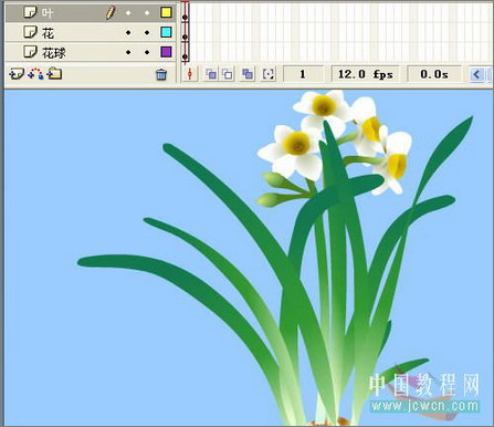Flash绘画技巧实例:鼠绘好看的水仙花
