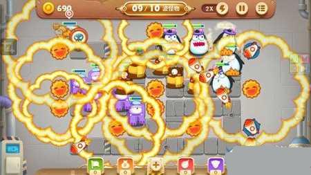 保卫萝卜3工厂第5关金萝卜通关图文攻略