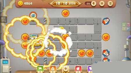 保卫萝卜3工厂第5关金萝卜通关图文攻略