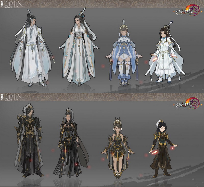 剑网3全职业新版校服原画 及套装属性公布_网