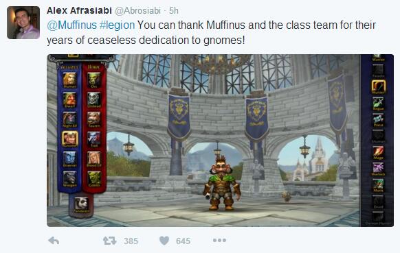 魔兽推特:侏儒终于可以创建猎人职业了