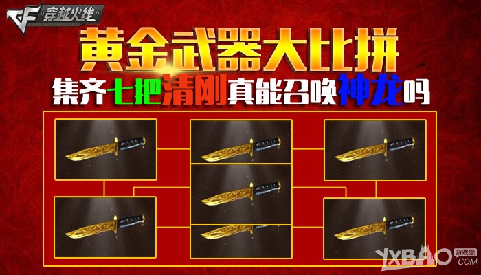 《CF》黄金武器大比拼 集齐七把清刚真能召唤神龙