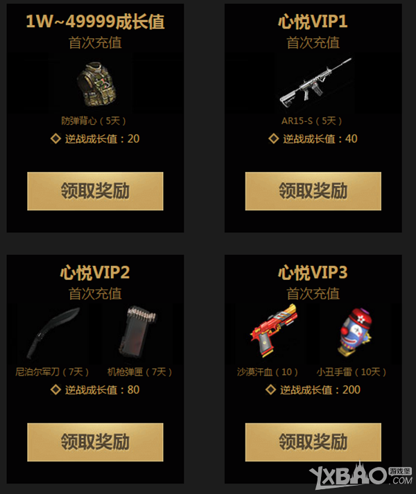 《逆战》心悦精英成长计划活动