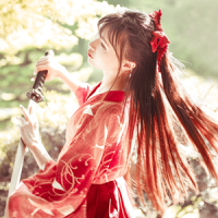 真人古风qq女生空间头像唯美 红裙舞动燕飞忙_QQ女生头像_QQ头像_QQ专栏_脚本之家