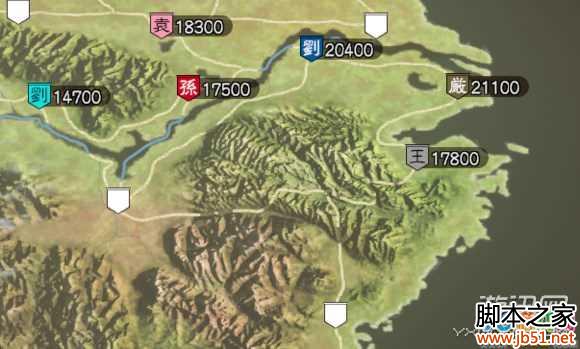 图6:三国志13势力分布图文解析