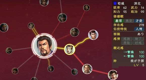 三国志13羁绊系统各等级介绍