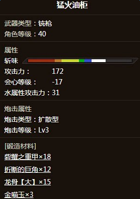 《怪物猎人OL》铳枪配装