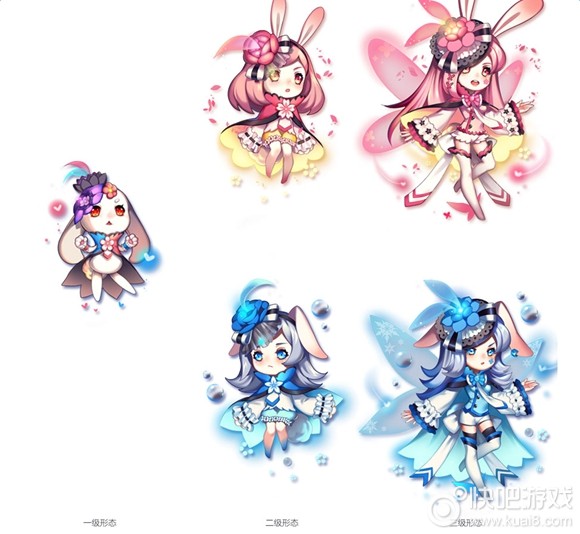 qq飞车月兔精灵进化图 qq飞车月兔精灵外形一览