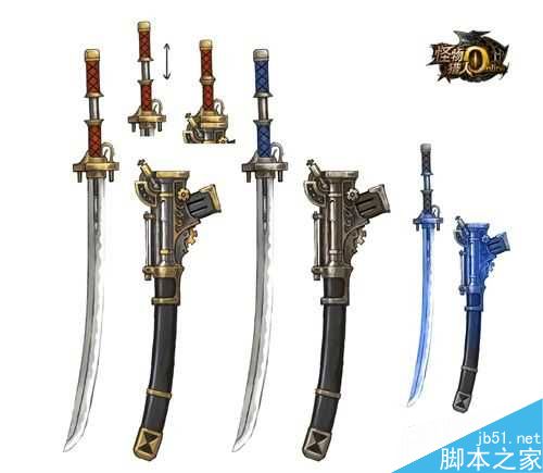 怪物猎人OL天地争锋季太刀枪火剑刃预览介绍_网络游戏_游戏攻略_脚本之家